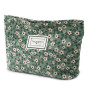 Aucuu Trousse de Toilette Voyage, Trousses de Maquillage en Toile, Cosmétiques à Glissière Portable, Sac de Organiseur Cosmétiqu