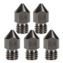 5 Pièces Acier Trempé MK8 Buses, 0,4mm Hotend Extrudeuse Nozzle pour Ender 3s 3 Pro, CR-10 Imprimante 3D 1,75mm Filament