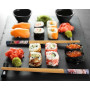 DERAYEE Baguettes Japonaises, Baguette Chinoise en Bambou - 5 Paires | Réutilisables, Durable, Avec Chats Chanceux, Pour Sushi C
