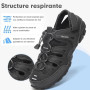 SAGUARO Sandales de Trekking Homme | Respirantes, Antidérapant, Sport Outdoor