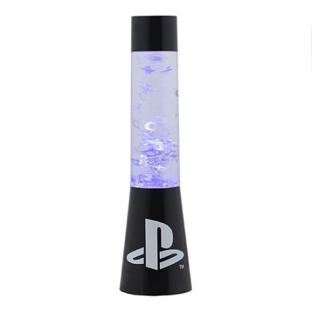 Paladone Playstation Lampe à Lave Scintillante, Éclairage d'Ambiance Lampe Lava, 33 cm