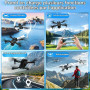 NXPZ Drone avec Caméra 4K HD, Drone Pliable Pour Enfants, Vrille 3D, Décollage/Atterrissage À Un Bouton, Mode Sans Tête, Maintie