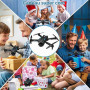 NXPZ Drone avec Caméra 4K HD, Drone Pliable Pour Enfants, Vrille 3D, Décollage/Atterrissage À Un Bouton, Mode Sans Tête, Maintie