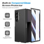 Doeshine Coque Z Fold 7 Ultra Mince, Verre Trempé Protection Écran, Noir | Charge Sans Fil, [Militaire Antichoc Protection] Hard