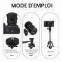2 Pièces Mini Rotule Photo en Métal avec 1/4" Rotule de Fixation | Pivotante 360° Mini Tête Sphérique Charge Max 2kg pour Appare