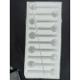 Lot de 10 pipes en verre pour fissures, pipes à huile, tube en verre, transparent, 10 pièces