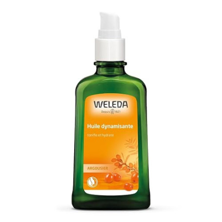 WELEDA - Huile dynamisante à l'Argousier - Tonifie et hydrate - Pour les peaux fragilisées par des conditions extérieures défavo