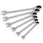 Clés à cliquet en chrome vanadium à tête fixe, Lot de 12 | Mécanisme 72 dents retour 5°, couverture 8-19mm, outil de serrage pou