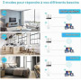 Répéteur WiFi 1200Mbps, Puissant WiFi Booster Double Bande 5GHz & 2.4GHz Amplificateur WiFi Puissant avec Gigabit Ethernet Port,