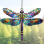 JOOTUEPO Attrape Soleil Acrylique, Décoration Libellules Effet Suncatcher, Suncatcher Decoration avec Chaîne, pour Fenêtre, Déco