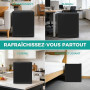 SMETA Petit Frigo 46L, Mini Réfrigérateur, Mini Frigo de Chambre, avec Thermostat Réglable et Porte Réversible, pour Chambre, Bu