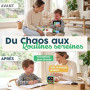 Minuteur Enfant Visuel Digital, Rituels Apaisants & Transitions | Rechargeable 99 Min Horloge, Chronomètre, Réveil - Timer Silen