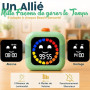 Minuteur Enfant Visuel Digital, Rituels Apaisants & Transitions | Rechargeable 99 Min Horloge, Chronomètre, Réveil - Timer Silen