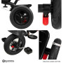 HyperMotion Tricycle Bébé Évolutif 3-en-1 - Tricycle Enfant 1-4 Ans (20 kg) - Poussette avec Guidon Parental, Siège Pivotant 360