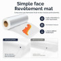Ticfox Rouleau de Feuilles de Transfert DTF, 33 cm x 100 m Papier Transfert Pet Mat Pré-Traité, Papier de Transfert Transparent