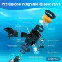 TUDIVING - Ensemble de Bouteilles de plongée sous-Marine de 0,5 L, Mini Bouteille d'oxygène avec compresseur, kit de plongée Por