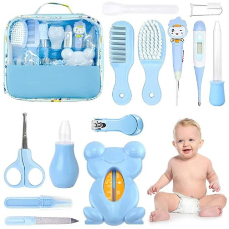 Trousse de Soin Bébé, HyAdierTech 13 Bébé Naissance Set, Kit de Soin Bébé, soins bébé Infirmière nouveau-né Bébé Clou Cheveux So