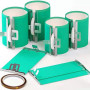 Tiardey 3 pièces pinces de tasse de moule d'emballage de tasse en silicone pour l'impression de tasses machine de transfert de c