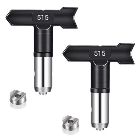 DIPZO Lot de 2 Buses de Pulvérisation Réversibles 515 pour Pulvérisateur de Peinture Airless, Embouts en Acier Inoxydable pour M