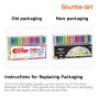 Shuttle Art 240PCS Stylo Gel Paillette, 120 Stylos Gel avec 120 Recharges | Stylo Paillette Idéal pour Livres à Colorier, Dessin