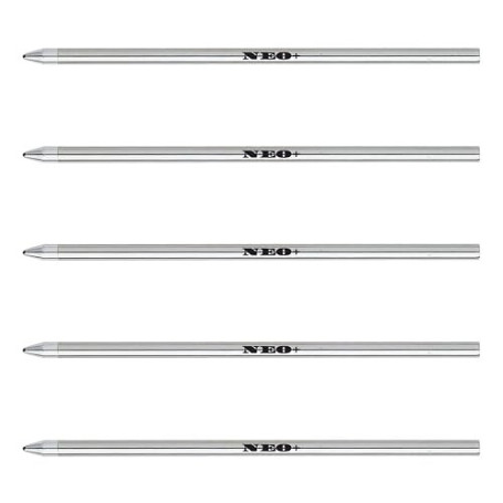 5 x RECHARGES STYLO MICRO MINI ENCRE NOIR, COMPATIBLE AVEC: Swarovski, Cross, Cartier, Lamy, Faber-Castell, Zebra, Schneider, Sc