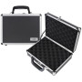 HMF 14401-02 Valise a Pistolet en Aluminium avec Serrure à Combinaison | 31 x 26 x 11 cm | Noir
