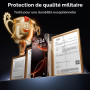 TAURI Lot de 2 Verre Trempé Pour iPhone 16 Pro Max | Sans Bulle, Film Protection avec Installation 1 Étape et Outil, Dépoussiéra