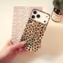 Reownest Coque pour iPhone 18 Pro Max Cute Motif de Léopard Guépard-Or | Mignonne Vintage Léopard Esthétique Design, Souple Pail