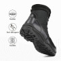 NORTIV 8 Bottes Hautes Militaires Rangers Homme | Antidérapante Botte de Combat Tactique Moto, Bottine pour extérieur Durable, C