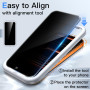 JETech Verre Trempé Anti-Espion pour iPhone 17 Pro Max, Lot de 2 | 9H Protection D'écran, Outil d'Installation Facile, Design An