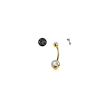 AceFun Piercing nombril argent,6mm 8mm 10mm 10mm 12mm 14mm 16mm Piercing nombril Titane pour femmes 1 pièce 14G solide G23 Pierc