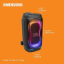 JBL PartyBox 330 Enceinte Bluetooth Portable, Noir | Son JBL puissant, Jeu de Lumières Dynamique, AI Sound Boost, Poignée Télesc
