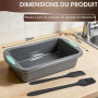 fuxunamz 2 Pièces Moule Cake Silicone, Antiadhésif Moule Silicone Rectangulaire avec 1 Brosse + 1 Spatule, Moule à Cake 28x15x6.