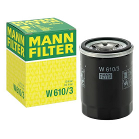 MANN-FILTER, W 610/3 Filtre à huile | Pour Voitures particulières, Filtration maximale, Protection moteur, Étanchéité haute qual