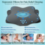 Aoceki Oreiller Ergonomique Cervical Oreiller Memoire Forme pour la Nuque,pour Dormir sur Le côté,Le Dos et Le Ventre, Gris Fonc