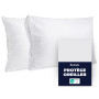 Dreamzie - Protège Oreiller 50x70cm Imperméable - Fermeture Zip - Lot de 2 | Certifié Oeko-Tex· Anti-Punaise de lit · Anti-Tâche