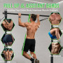 Fokky Bande Elastique Musculation avec Ancrage de Porte, 4 Niveaux | Élastique Musculation avec Poster d'exercice, Sac de Transp