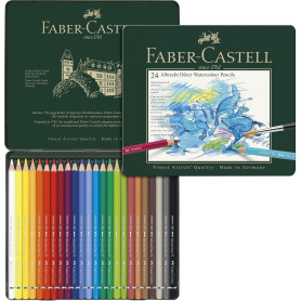 Faber-Castell - Set de crayons aquarellables Albrecht Dürer, 24 pièces | Crayons de couleur aquarellables haut de gamme avec des