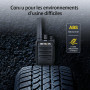 Retevis RT668 Talkie Walkie, Chargeur 6 Voies & Écouteurs, Oreillette,6 Pcs | Talkie Walkie Robuste Rechargeable pour Fabricant 