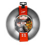 MENASTYL - Wok inox 18/10 amovible 28 cm Iris Inox sans PFAS - Tous feux dont induction, four, réfrigérateur et lave-vaisselle -