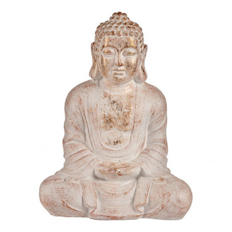 Figure décorative de jardin Buda Blanc/Or Polyrésine (25 x 57 x 42,5 cm) 159,99 €