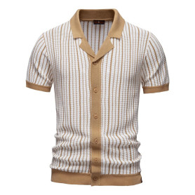 FASHPOOYS Polo à manches courtes pour homme