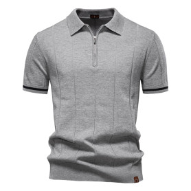 OlyljpinZ Polo Homme Manches Courtes Polo de Golf Léger Chemises de Travail Été Décontracté Vacances Polo Shirts Tricoté Extensi