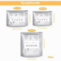 Junrvivy Lot de 120 sacs de congélation zippés, réutilisables, refermables, en feuille d'aluminium, pour viande, fruits de mer,
