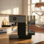 Cecotec Machine à Café Expresso Manuelle Cafelizzia 690 Grey. 1230-1465 W, Pompe 20 Bars, 1 ou 2 Tasses, Buse Vapeur, Réservoir 