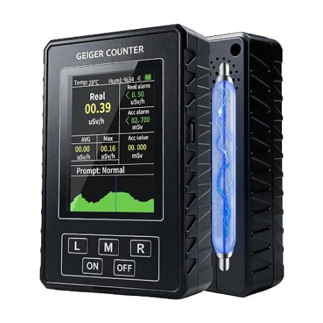 Compteur Geiger Détecteur de Radiation Nucléaire Testeur de Radioactivité pour mesures Beta Gamma Rayons X Dosimètre de rayonnem