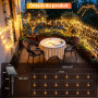 Guirlande Lumineuse Exterieure Solaire,22M & 200 LED 8 Modes-Colorée | IP65 Étanche Guirlande Solaire Exterieur pour Jardin Terr