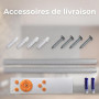 B.K.Licht - Panneau LED avec télécommande, à intensité variable, dalle led, plafond, plafonnier led, lustre salon et cuisine et