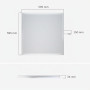 HOFTRONIC - Dalle LED 60x60-4000K Blanc neutre - 36 Watt 4860 Lumen (135lm/W) - Panneau - Sans scintillement - Garantie de 5 ans