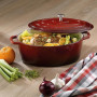 kela Cocotte en fonte ovale 9,3 litres, induction Cocotte en fonte avec couvercle, convient au four CALIDO, fonte émaillée